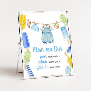 Boy Popsicle Baby Shower Mamma Osa Pub Poster