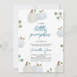 Boy Pumpkin Baby Shower Inbjudningar