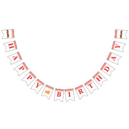 Boy Pumpkin Patch Tractor Red Birthday Banner Vimplar