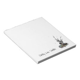 Boy Rain Fairy with Frog Anteckningsblock