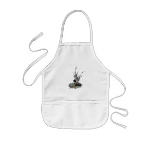 Boy Rain Fairy with Frog Barn Pocket Apron Barnförkläde