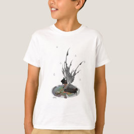 Boy Rain Fairy with Frog Kids Boys T-Shirt