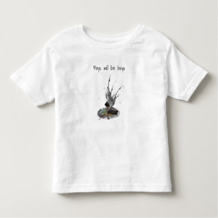 Boy Rain Fairy with Frog Småbarn Boy's T-Shirt