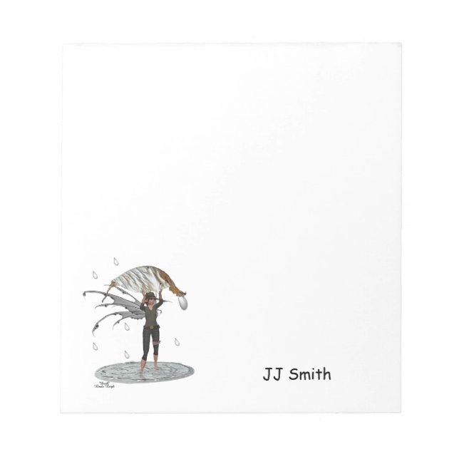 Boy Rain Fairy with Löv Anteckningsblock (Framsida)