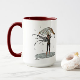 Boy Rain Fairy with Löv coffee Mugg