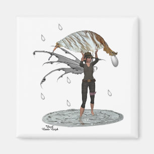 Boy Rain Fairy with Löv Magnet