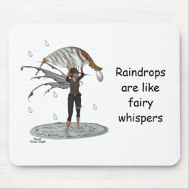 Boy Rain Fairy with Löv Mousepad Musmatta