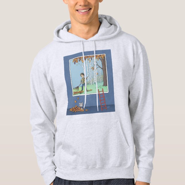 Boy Rking lövs Hoodie (Framsida)