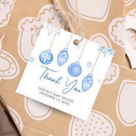 Boy Santa Baby jul Baby Shower Square Gåvor Etiketter