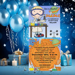 Boy Science Födelsedagsfest inbjudan<br><div class="desc">En pojke med säkerhetsglasögon,  teströr,  bägare och områden som du kan anpassa innan du beställer på färgat vetenskapligt tema födelsedagsfest inbjudan! Om ditt barn kärlek naturvetenskap och vill ha en galen vetenskapsman-födelsedagsfest,  så kärlekar du vår lättsinniga anpassning till naturvetenskapsdagen inbjudan!</div>