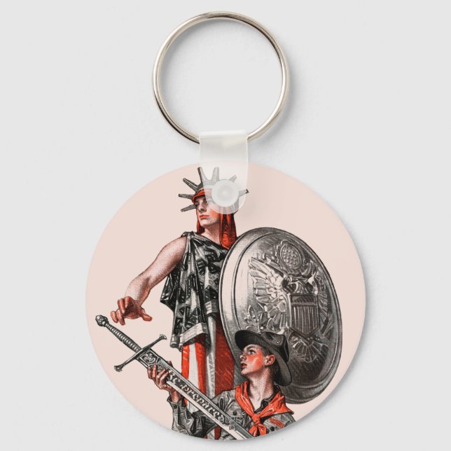 Boy Scout och Liberty Nyckelring (Framsida)