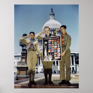 Boy Scouts in D.C. 1941 Poster