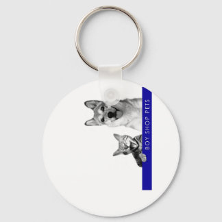 Boy Shop Pets Discography Round Keychain Nyckelring