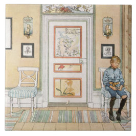 Boy Sitta i Corner (av Carl Larsson) Kakelplatta