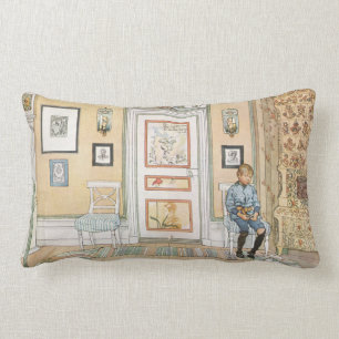 Boy Sitta i Corner (av Carl Larsson) Lumbarkudde