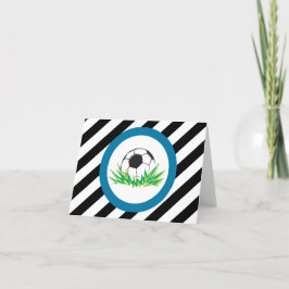 Boy Soccer Tackkort Cards