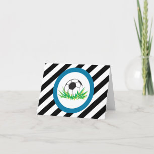 Boy Soccer Tackkort Cards