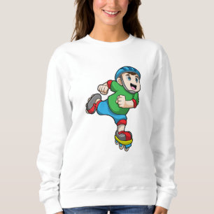 Boy som Skater med Skates & Helmet T Shirt