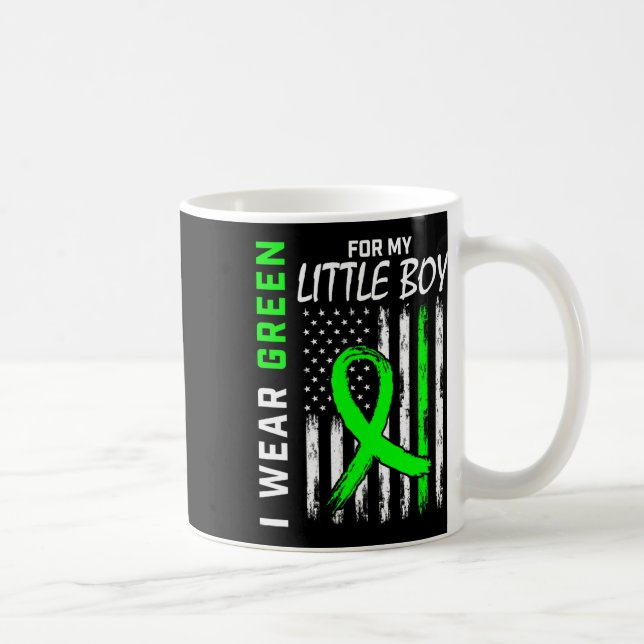 Boy Son Kidney Disease Cerebral Palsy Awareness Fl Kaffemugg (Höger)