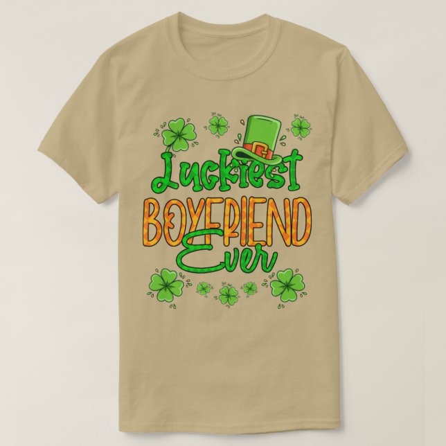 Boy St Patrick Day Luckiest Boykompis nånsin St Pa T Shirt (Design framsida)