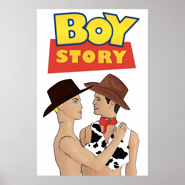 Boy Story Lny Gay Interest LGBT Design Gay Art Q Poster (Framsidan)