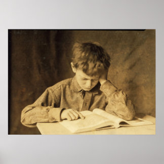 Boy Study by Lewis Hine Poster
