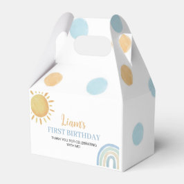 Boy Sunshine Rainbow Favor Box Födelsedagsfest Presentaskar