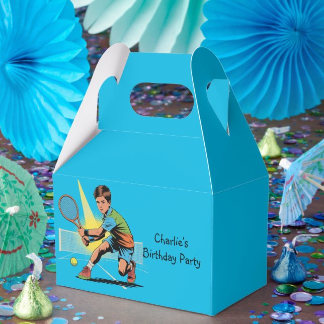 Boy Tennis Födelsedagsfest Presentaskar (Part)