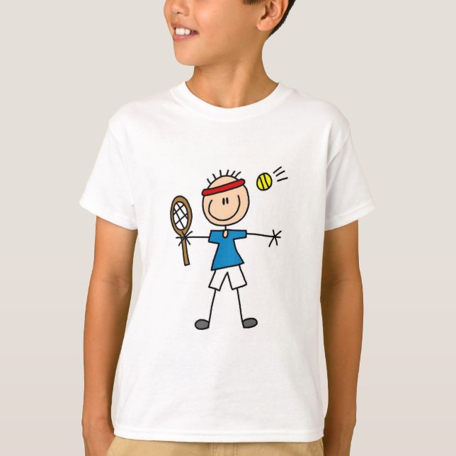 Boy Tennis Player tshirts och Gifts (Framsida)