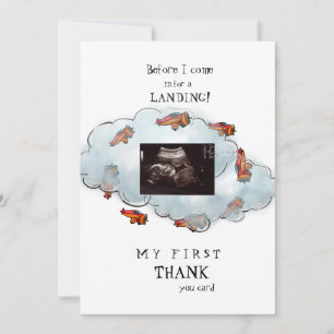 Boy Ultrasound Lundfunny Tack Baby Point of View Kort
