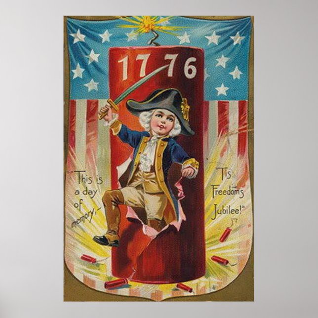 Boy Uniform Fireworks Firecracker Explosion Poster (Framsidan)