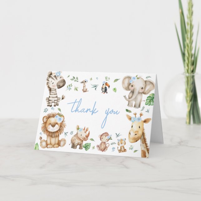 Boy Vild One Safari Tack Kort (Framsida)