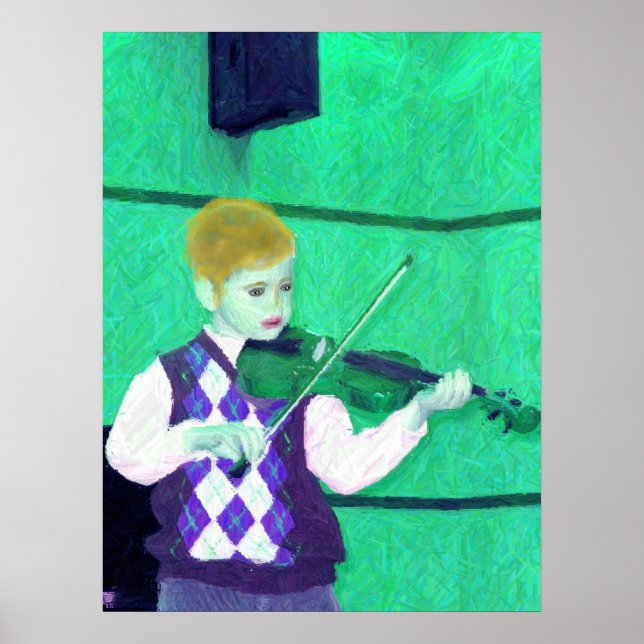 BOY VIOLINIST POSTER (Framsidan)