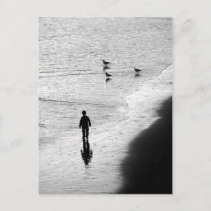 Boy Wading i Surfa Vykort