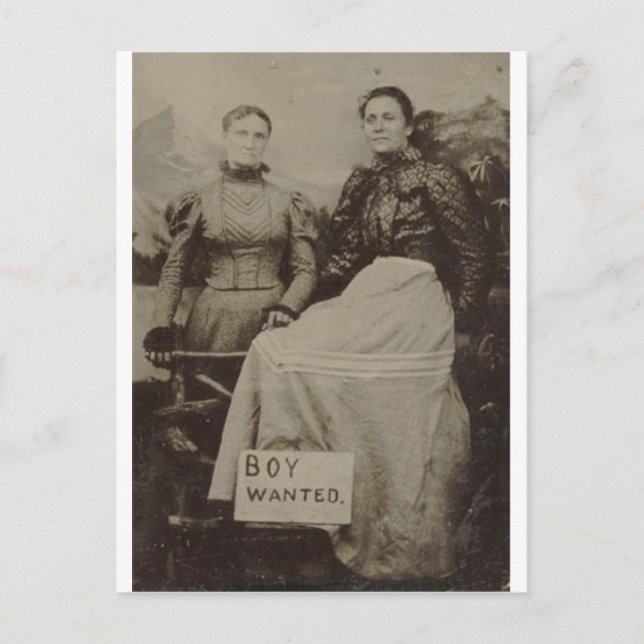 Boy Wanted Vykort (Framsida)