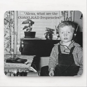 Boy with Crystal Radio Set Humor Musmatta