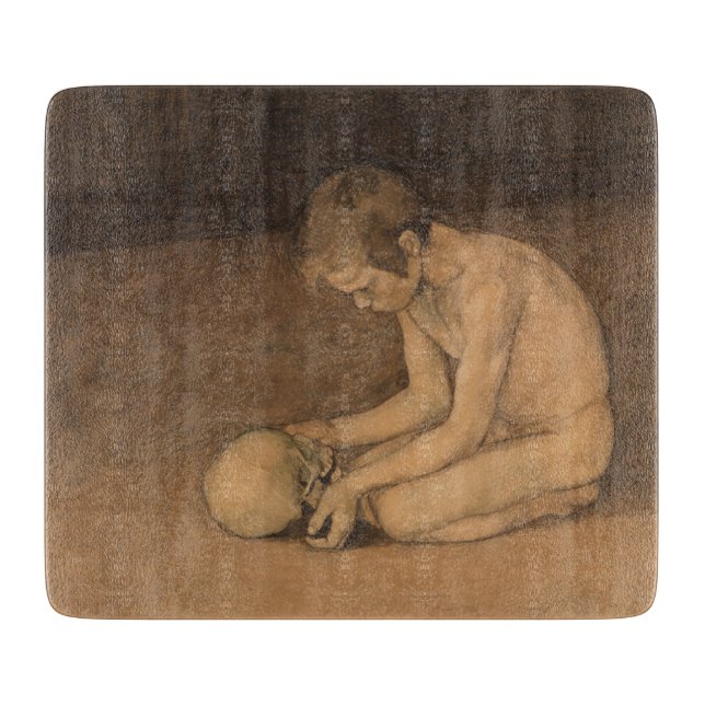 Boy with Skull (av Magnus Enckell) (Framsidan)