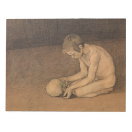 Boy with Skull (av Magnus Enckell) Anteckningsblock