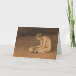 Boy with Skull (av Magnus Enckell) Kort