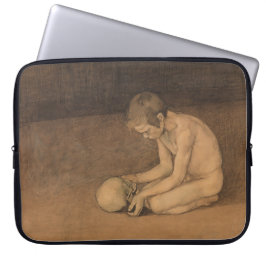 Boy with Skull (av Magnus Enckell) Laptop Fodral