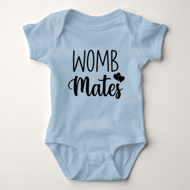BOY - Womb Mates Bodydress Black Font T Shirt (Framsida)