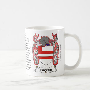 Boyce, ursprung som, är menande och vapenskölden kaffemugg