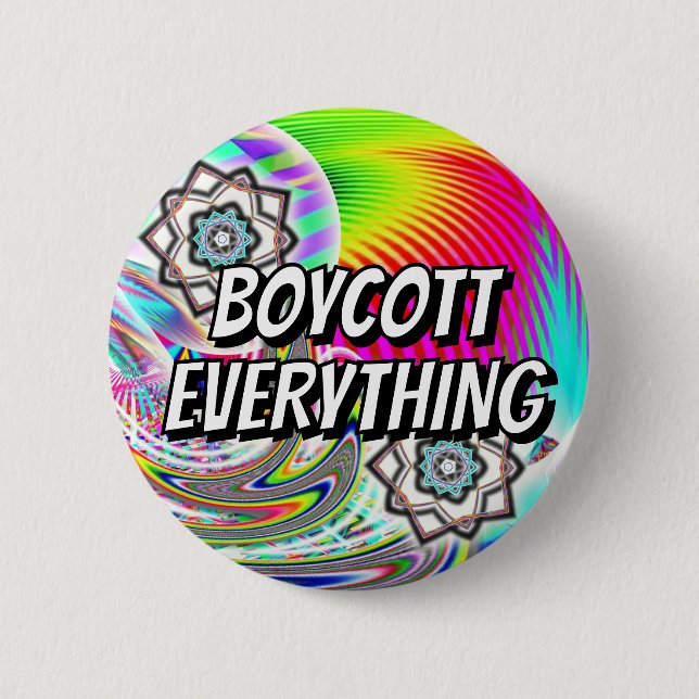 BOYCOTT ALLT (du kan ändra ord) Knapp (Framsida)