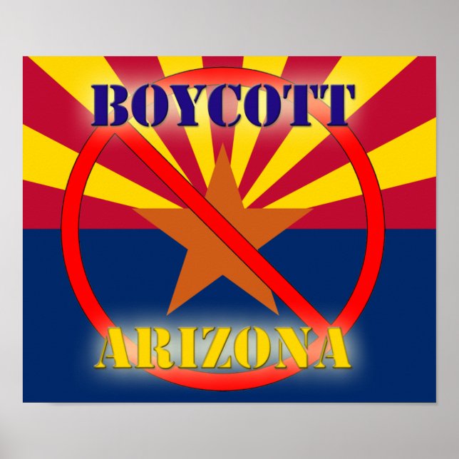 Boycott Arizona Poster (Framsidan)