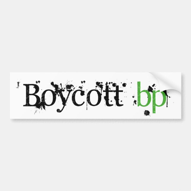 Boycott BP Bildekal (Framsidan)