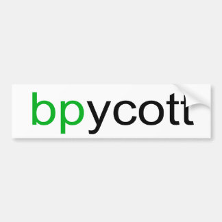 Boycott BP Bumper Sticker Bildekal