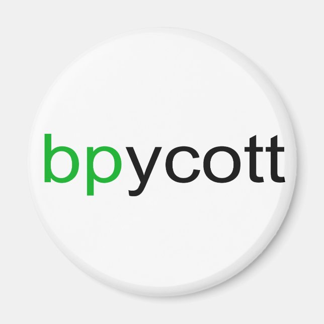 Boycott BP Magnet (Framsidan)