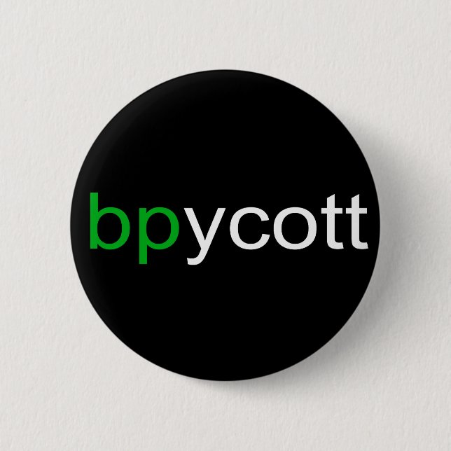 Boycott BP Mörk Button Knapp (Framsida)