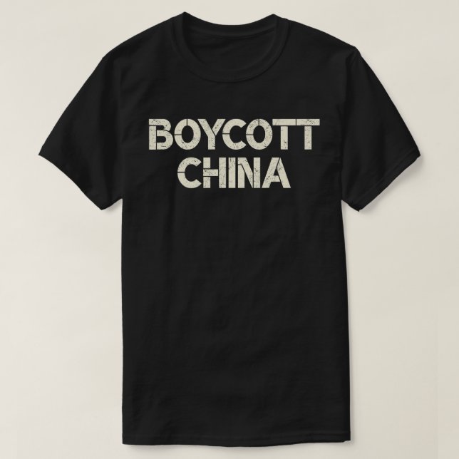 Boycott China T Shirt (Design framsida)