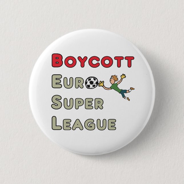Boycott European Toppen League Knapp (Framsida)